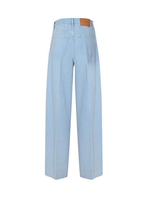 Jeans Dakota Loose in bull fisso di cotone Azzurro DONDUP | DP849 BF0018Y MB8858